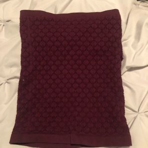 Maroon tube top